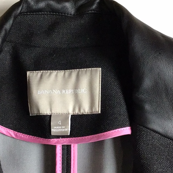 Banana Republic Faux Trim Blazer Size 4 - Picture 7 of 8
